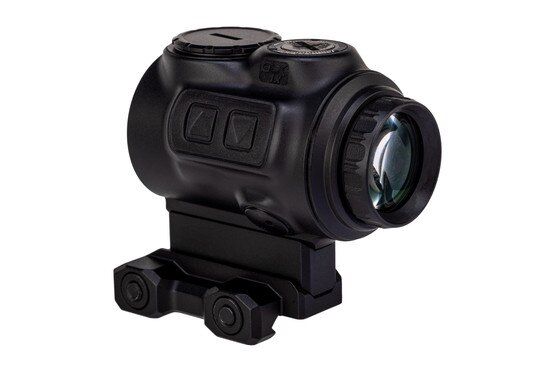 Primary Arms GLx 1x Micro Prism Scope in black features side push button controls